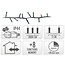 Micro Cluster LED String Lights - 1800 LED - 36m - multicolor - Timer - Light functions - Memory - Outdoor
