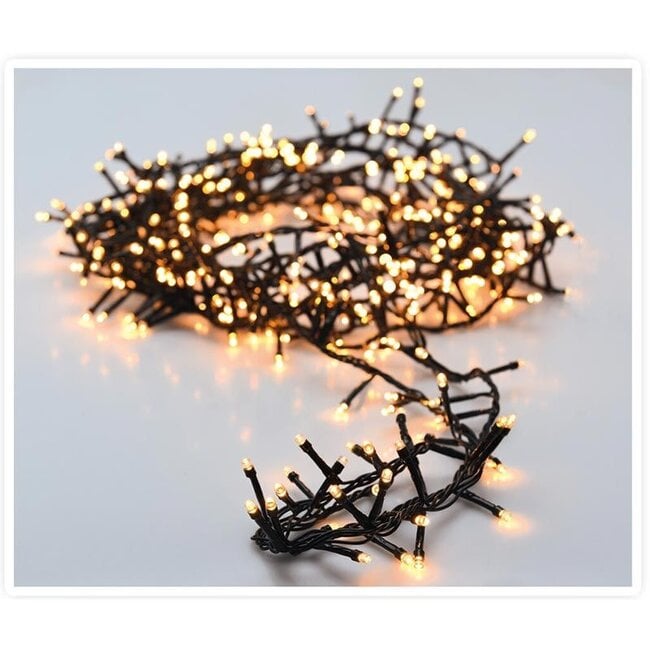 Micro Cluster LED String Lights - 1200 LED - 24m - warm white - Timer - Light functions - Memory - Outdoor