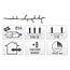 Micro Cluster LED String Lights - 1200 LED - 24m - warm white - Timer - Light functions - Memory - Outdoor