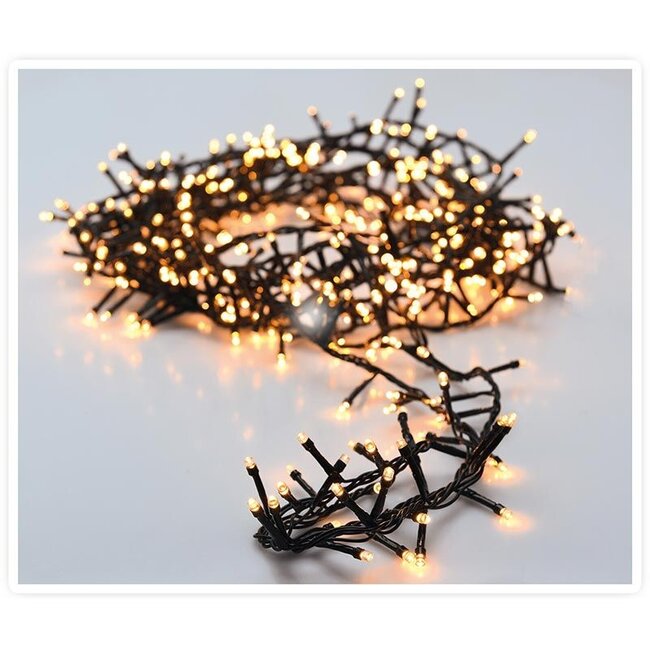 Micro Cluster LED String Lights - 1800 LED - 36m - warm white - Timer - Light functions - Memory - Outdoor
