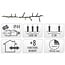 Micro Cluster LED String Lights - 800 LED - 16m - extra warm white - Timer - Light functions - Memory - Outdoor