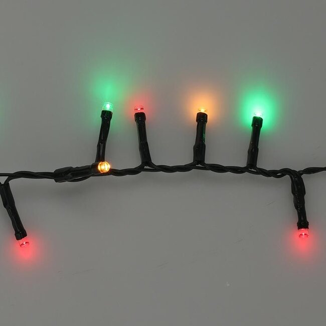 Micro-Cluster-Lichterkette - 800 LEDs - 16 m - Traditioneller Dreifarbmix - Timer, Lichtfunktionen und Speicher - Außen