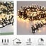 Micro-Cluster-Lichterkette - 700 LEDs - 14 m - Romantischer Zweifarbmix - Timer, Lichtfunktionen und Speicher - Außen