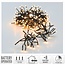 Cluster-Lichterkette - 192 LEDs - 1,4 m - Extrawarmweiß - Batterie - Lichtfunktionen, Speicher und Timer