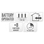 Cluster lighting 192 LED - 1.4m - two tone adorable - Battery - Light functions - Memory - Timer