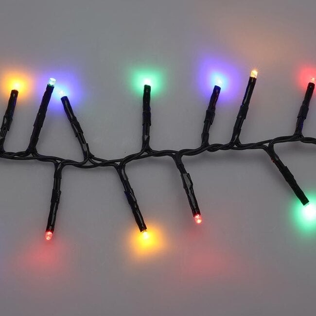 Maxi Cluster Christmas lights - 800 LED - 12m - multicolor - Timer - Light functions - Memory - Outdoor