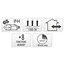 Maxi Cluster Christmas lights - 800 LED - 12m - multicolor - Timer - Light functions - Memory - Outdoor