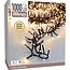 Maxi Cluster Christmas lights - 1000 LED - 15m - extra warm white - Timer - Light functions - Memory - Outdoor