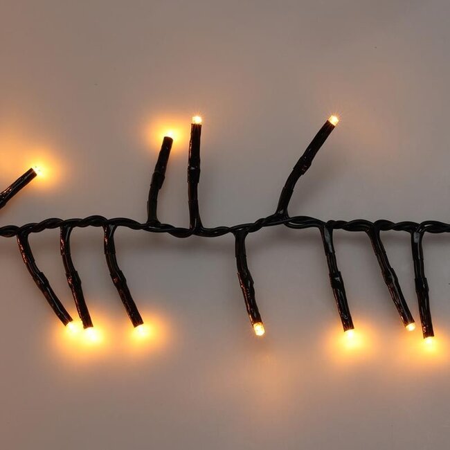 Maxi-Cluster-Weihnachtslichterkette - 1000 LEDs - 15 m - Extra warmweiß - Timer, Lichtfunktionen und Memory-Funktion - Für außen