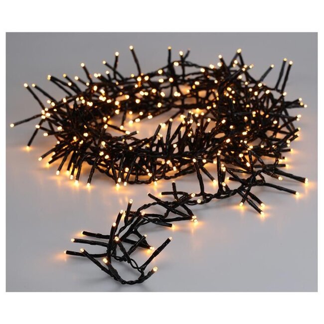 Maxi-Cluster-Weihnachtslichterkette - 1000 LEDs - 15 m - Extra warmweiß - Timer, Lichtfunktionen und Memory-Funktion - Für außen
