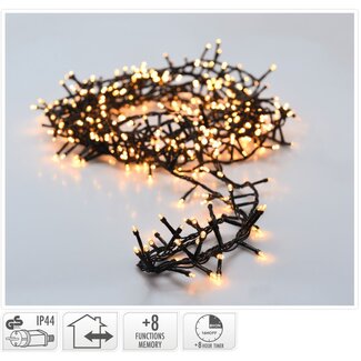 Micro Cluster LED String Lights - 400 LED - 8m - extra warm white