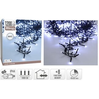 Maxi-Cluster-LED-Weihnachtslichterkette für außen