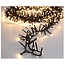 Maxi Cluster Christmas lights - 1000 LED - 15m - warm white - Timer - Light functions - Memory - Outdoor