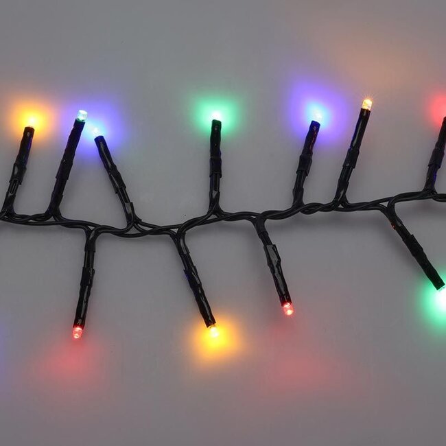 Maxi-Cluster-Weihnachtslichterkette - 400 LEDs - 6 m - Mehrfarbig - Timer, Lichtfunktionen und Speicher - Außen