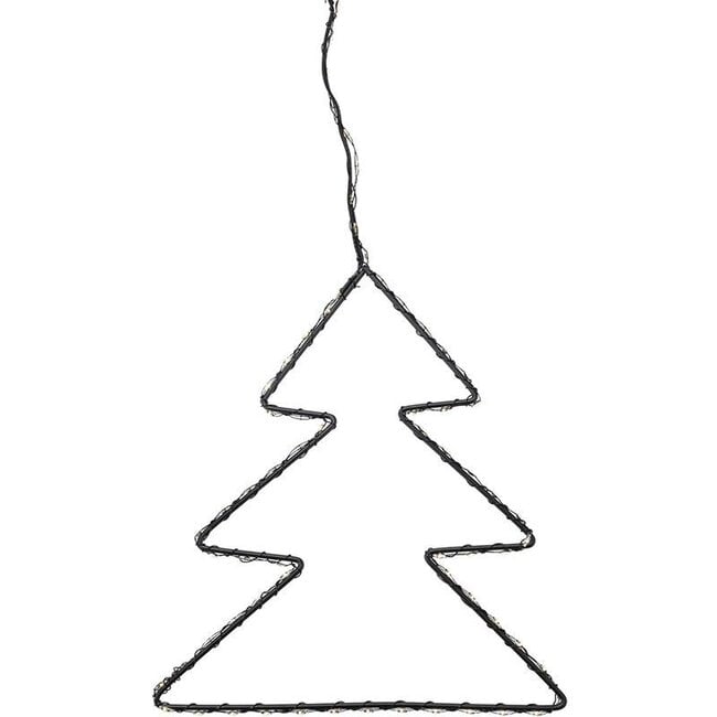 Christmas lights - Christmas tree 20 cm - with Timer - on Batteries