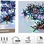 Clusterverlichting 192 led -  1.4m - multicolor - Batterij - Lichtfuncties - Geheugen - Timer