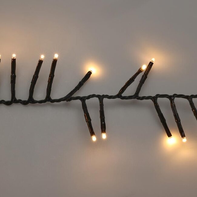 Maxi Cluster Christmas lights - 400 LED - 6m - warm white - Timer - Light functions - Memory - Outdoor