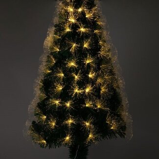 Weihnachtsbaum mit Glasfaserbeleuchtung