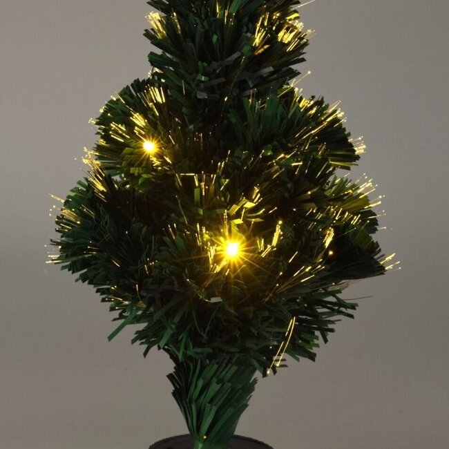 Weihnachtsbaum mit Glasfaserbeleuchtung - 45 cm - Warmweiß