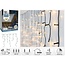 Icicle lighting - 6 meters - 180 LED - Timer - Light functions - Memory - warm white