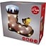 LED-Weihnachtsfigur aus Acryl - Vogel auf Stiefel - 28 cm