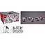 Kerstfiguur Acryl - Vogels - LED - set van 5