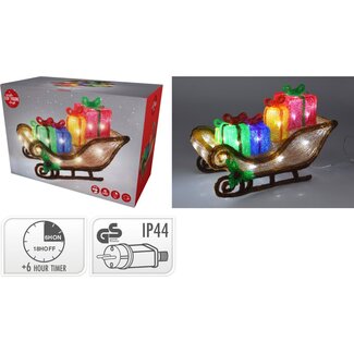 Christmas figure Acrylic - Sleigh with LED