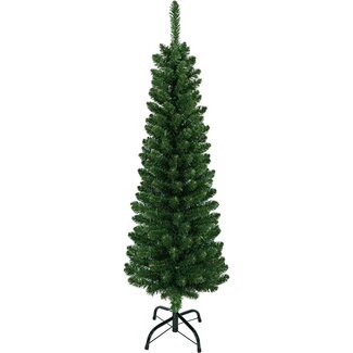 Schmaler künstlicher Weihnachtsbaum mit Metallständer