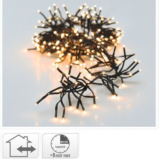 Cluster lighting - 192 LED - 1.4m - Timer - Light functions