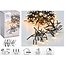 Cluster-LED-Lichterkette - 576 LEDs, 4 m, Warmweiß, Timer und Lichtfunktionen