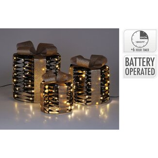 Christmas gifts with Lights - 3 pieces