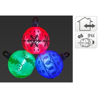 Illuminated Christmas Balls XL - 183x70x156 cm