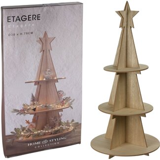 Weihnachts-Etagere aus Holz