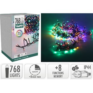 Treecluster Christmas tree lighting - 768led - multicolor