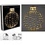 Illuminated Christmas Ball - 45 cm - Black Frame