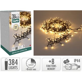 Treecluster LED-Weihnachtsbaumbeleuchtung - 384 LEDs, Warmweiß