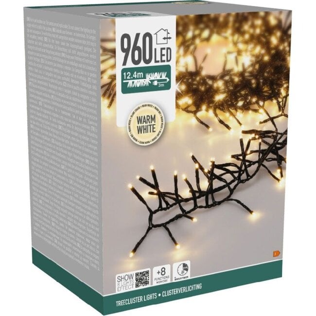 S.I.A. Treecluster Christmas tree lighting - 960led - warm white