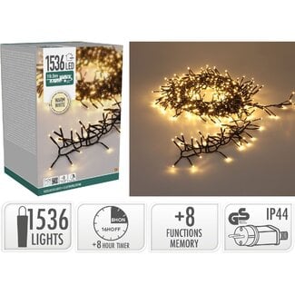 Treecluster Christmas tree lighting - 1536led - warm white