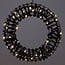 Beleuchteter Kranz - Schwarz - 30 cm - 50 LEDs