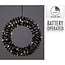 Beleuchteter Kranz - Schwarz - 30 cm - 50 LEDs