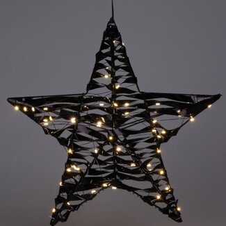 Illuminated Christmas Star - Black