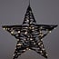 Verlichte Kerstster - Zwart - 40 cm - 60 led