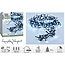 Micro Cluster LED String Lights - 1000 LED - 20m - white - Timer