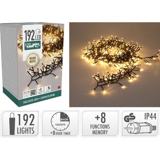 Treecluster-Weihnachtsbaumbeleuchtung - 192 LEDs - Warmweiß