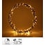 Weihnachtskranz auf Ständer - 200 LEDs - 40 cm - Warmweiß - Timer
