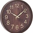 Wanduhr in Holzoptik - Dunkelbraun, 30 cm
