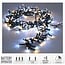Micro Cluster LED String Lights 200 LED - 4m - two tone adorable - Battery - Light functions - Memory - Timer