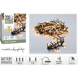 Micro-Cluster-LED-Lichterkette mit Batteriebox