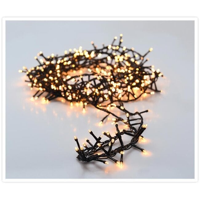 Micro Cluster LED String Lights 200 LED - 4m - two tone romantic - Battery - Light functions - Memory - Timer
