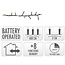 Micro Cluster 200 led - 4m - two tone romantic - Batterij - Lichtfuncties - Geheugen - Timer